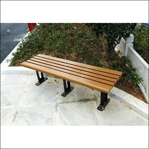 Brown-Black 3 Seater Mild Steel Garden Bench