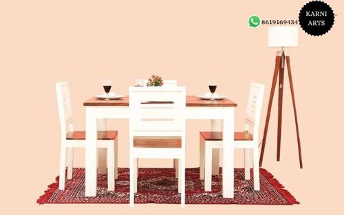 Wooden 4 Seater Dining Set