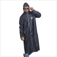 Lcap707 Long Raincoat - Color: Black