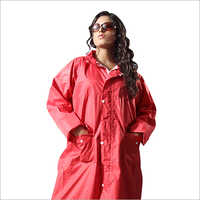 Red Lcim130 Long Raincoat
