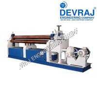 White And Blue Automatic Electric 3 Roll Plate Bending Machine