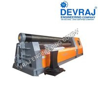 Orange And White Four Roller Bending Machine
