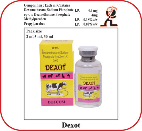 Dexamethasone Sodium Injection 4mg Brand-Dexot 30 ML