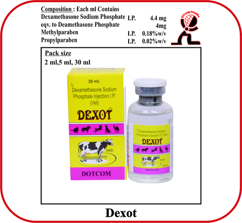 Dexamethasone Sodium Injection 4mg Brand-Dexot 30 ML