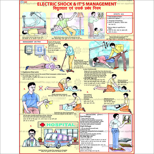 Multicolor 18 X 24 Inch Electric Shock Treatment Chart