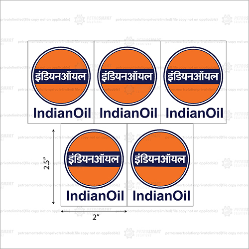 Indian Oil Self Adhesive Sticker