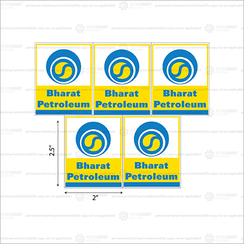 Bharat Petroleum Logo Adhesive Sticker