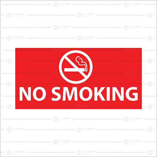 No Smoking Sticker Sign Board