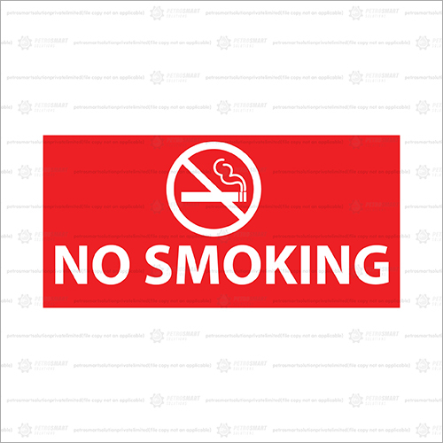 No Smoking Sticker Sign Board