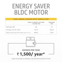 Motor with Remote 3 Blade Ceiling Fan