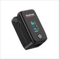 Microtek Pulse Oximeter - Digital Dual Color Led, 100% Spo2 Accuracy, Audio Alarm, Battery Powered, Portable Plastic Design