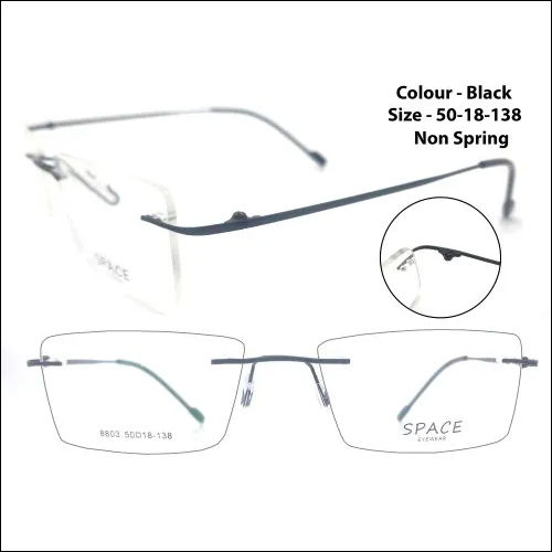 Metal Rimless Optical Frame - Lightweight Aluminum Design | Unisex Style, Ideal for Men and Women