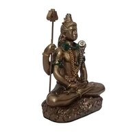 Lord Shiva Bonded Bronze Brown Statue