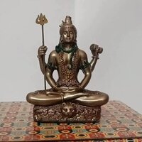 Lord Shiva Bonded Bronze Brown Statue