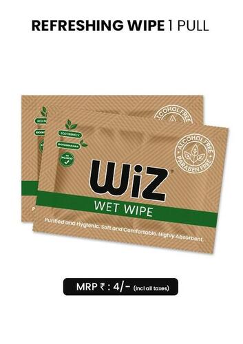 Wiz Single Refreshing Wet Wipes Age Group: Adults
