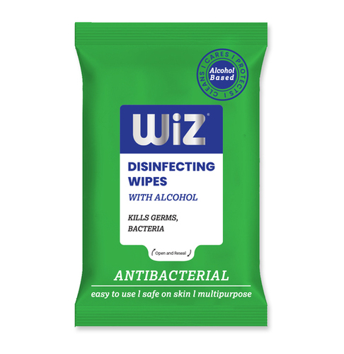 Wiz Alcohol Based Disinfecting Wet Wipes - 30Pulls