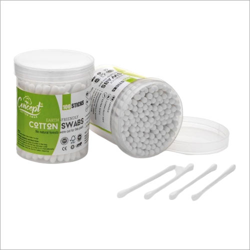 White Paper Stick Cotton Swabs