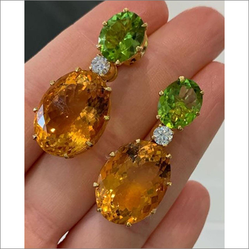 Ladies Colourful Doublet Earring