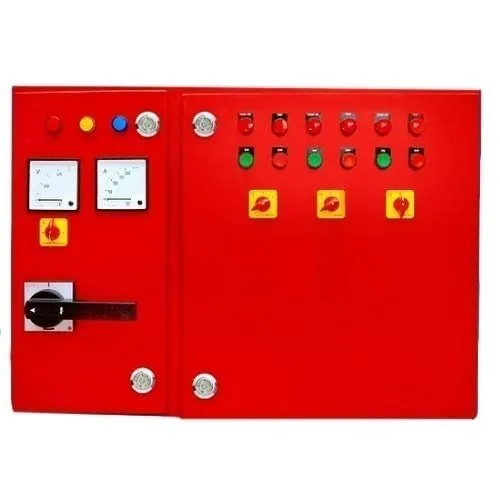 Red Mild Steel Fire Control Panel