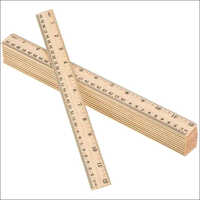 12 Inch Wooden Scale Ruler - Wooden Material, Length: 12 Inch, Brown Color | Essential Tool For Carpenters, Masons, Plumbers, Kids Educational Games