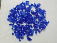 Cobalt Blue Glass Chips / Terrazzo Flooring Chips / Wall Textur Chips - Size: 1-3 Mm