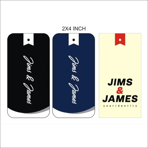 Colorful Printed Hang Tag - Multicolor Design | Versatile Use for Product Labeling