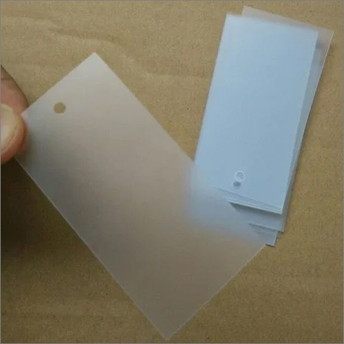 PVC Hang Tag - 3x2 Inch | Transparent PVC, 3mm Thickness, Rectangular Shape for Clothing and Accessories
