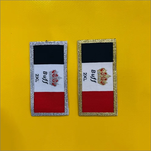 T Shirt Woven Label - Multi Colour, Specification Usage/Application Garments, Size & Finish Type as Per Requirement, Heat Cut Design