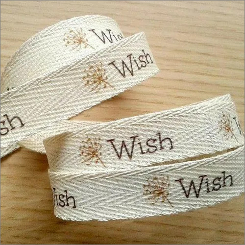 Cotton Printed Labels - Customized Die Cut Design, As Per Requirement in Various Sizes & Colors | Cotton Material, Ideal for Labeling Needs