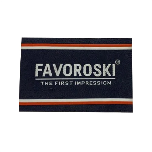 Garments Computer Labels - Polyester Rectangular Shape Blue Color | Printed Pattern for Garments and Clothing Applications