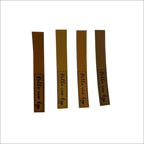 PU Leather ID Labels - 4 mm Thickness, Rectangular Shape, 70x50 mm Size | Ideal for Jeans, Packaged in Durable Plastic Packet