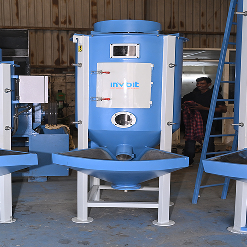 Blue Vertical Granules Mixer Machine