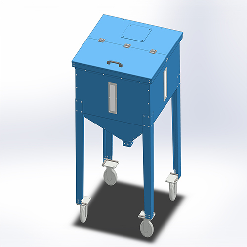 Blue Material Storage Bins