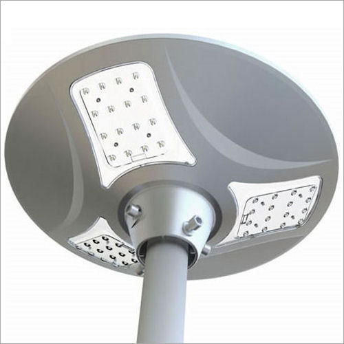 Gray Round Led Solar Street Lamp