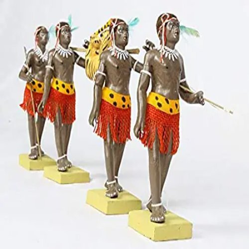 Tribal Hunter Group Clay Handicraft