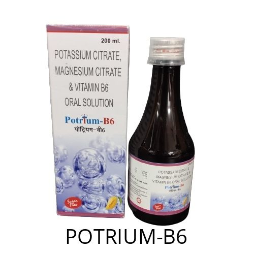 Potassium citrate. Magnesium citrate and  Vit B6 (Potrium B6)