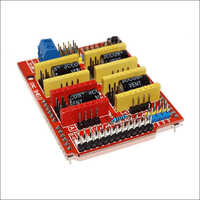 Cnc Extension Shield - Premium Quality Material, 4 Connecting Wires, 2a Current, 7.5-12v Voltage, Yellow-red Color, For 3d Printers
