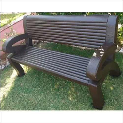 Brown RCC Garden Bench With Armrest