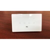 Smart Touch Switch - Tempered Glass Panel, 233mm X 78mm, White Color | Capacitive Touch Control, Mobile App Compatible, Voice Control With Google Home & Alexa
