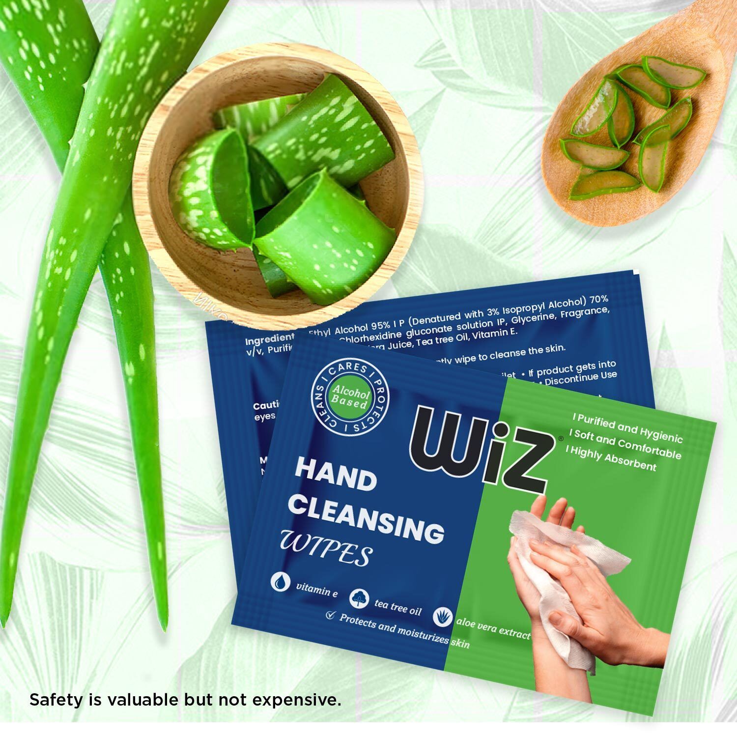 WIZ Hand Cleansing Sanitizing Wipes Single