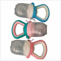 Silicone Fruit Feeder Pacifier Set - Blue And Pink, Bpa Free, Ideal For 3-12 Months