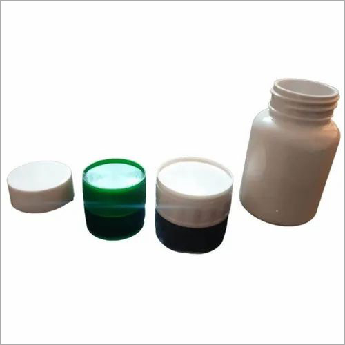 White And Green Pharma Plastic Bottle Cap