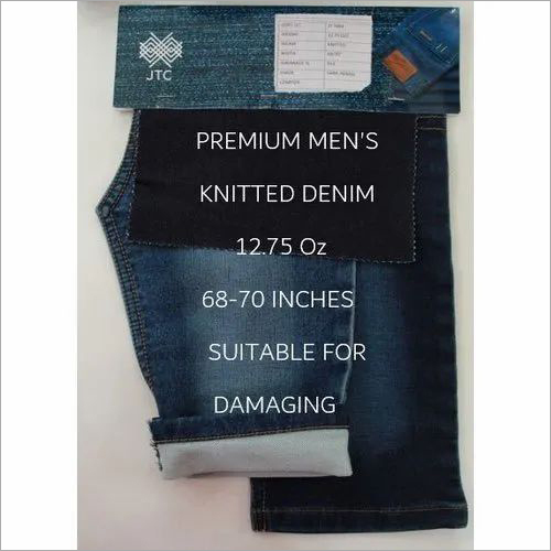 Premium Mens Knitted Denim Fabric