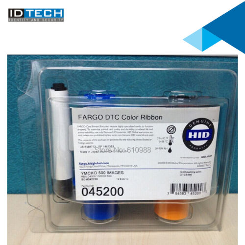 Fargo 45200 YMCKO Color Ribbon 500 Prints