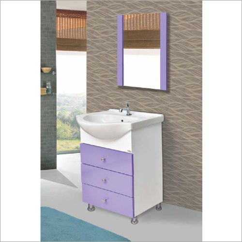 Light Purple And White 3005 E Pvc Bathroom Cabinet