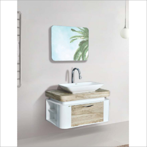 White And Brown 1013 Wash Basin Mirror