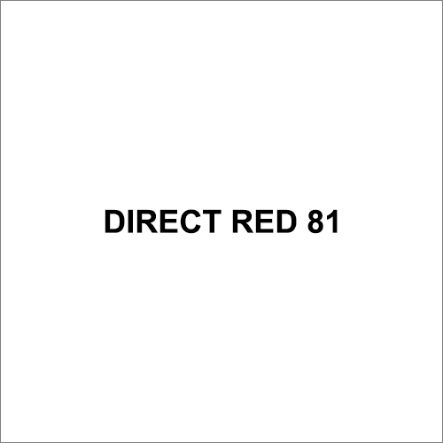 Direct Red 81 Direct Dyes