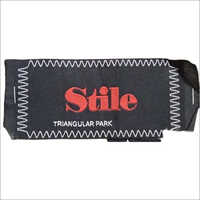 Black Embroidered Woven Label - Woven, 3.5 X 5.5 Inch, Black Base Color | Intricate Design, Lightweight, Adhesive, Multi-color Options