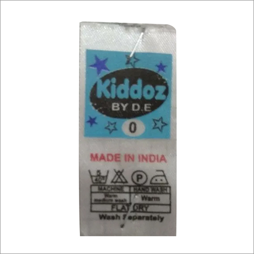 Anti-shrinkage White Satin Printed Label