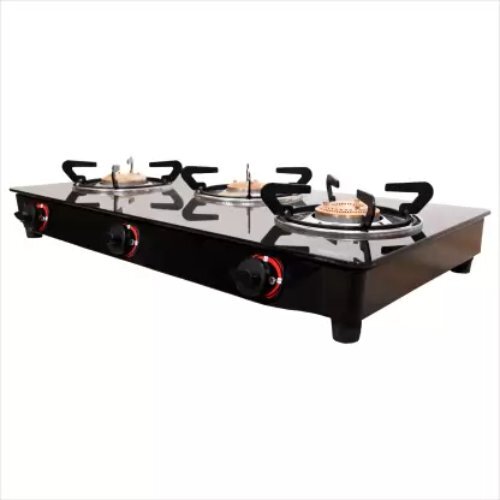 3b glass top Stove 3 Litres Aluminium pressure cooker
